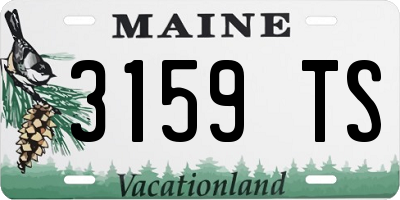 ME license plate 3159TS