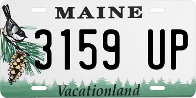 ME license plate 3159UP