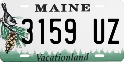 ME license plate 3159UZ