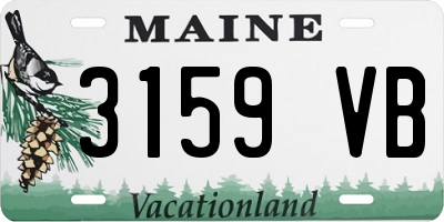 ME license plate 3159VB