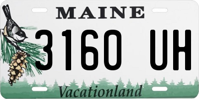 ME license plate 3160UH