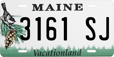 ME license plate 3161SJ