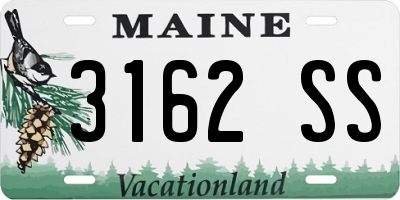 ME license plate 3162SS