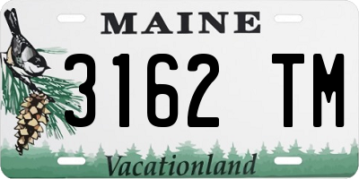 ME license plate 3162TM