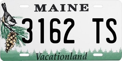 ME license plate 3162TS