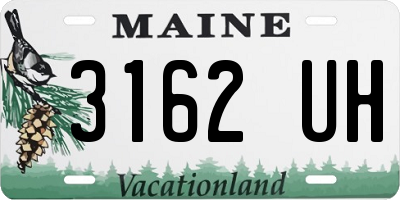 ME license plate 3162UH