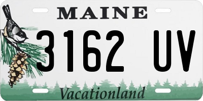 ME license plate 3162UV