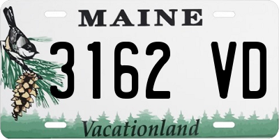 ME license plate 3162VD