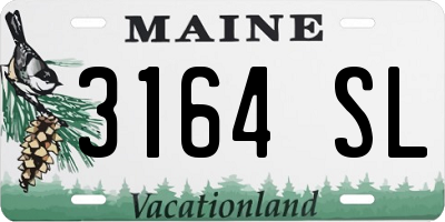 ME license plate 3164SL
