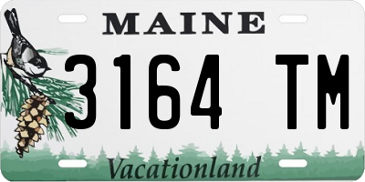 ME license plate 3164TM