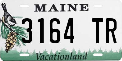 ME license plate 3164TR