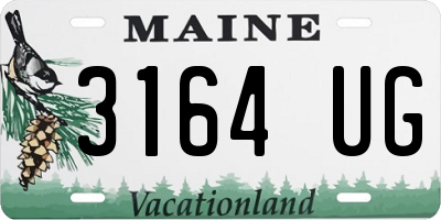 ME license plate 3164UG