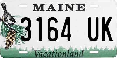 ME license plate 3164UK