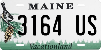 ME license plate 3164US