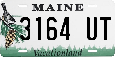 ME license plate 3164UT