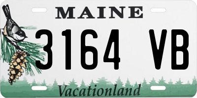 ME license plate 3164VB