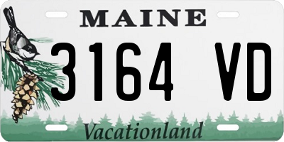ME license plate 3164VD
