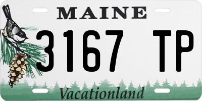 ME license plate 3167TP