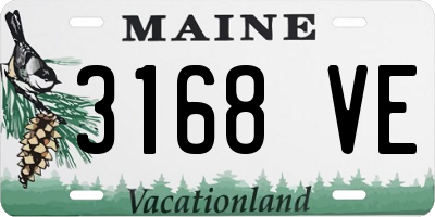 ME license plate 3168VE