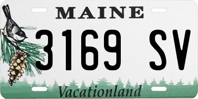 ME license plate 3169SV