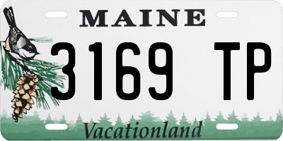 ME license plate 3169TP