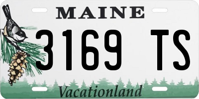 ME license plate 3169TS