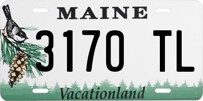 ME license plate 3170TL