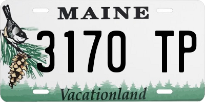 ME license plate 3170TP