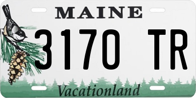 ME license plate 3170TR