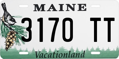 ME license plate 3170TT