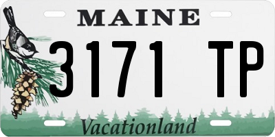 ME license plate 3171TP