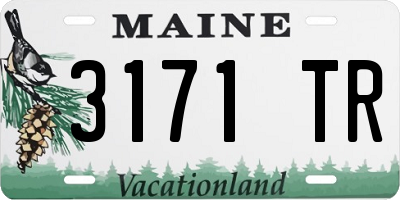 ME license plate 3171TR