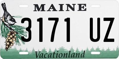 ME license plate 3171UZ