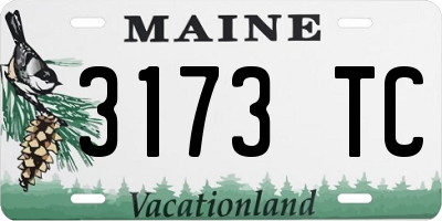 ME license plate 3173TC