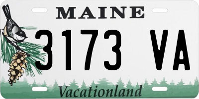 ME license plate 3173VA