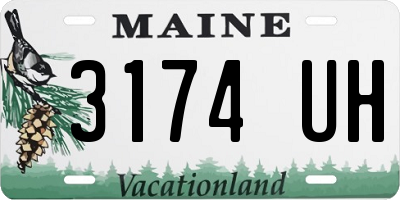 ME license plate 3174UH