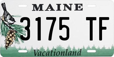 ME license plate 3175TF