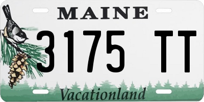ME license plate 3175TT