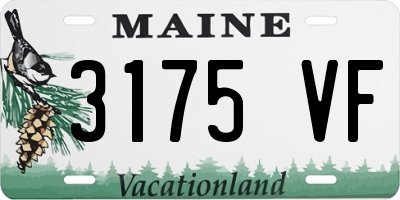 ME license plate 3175VF