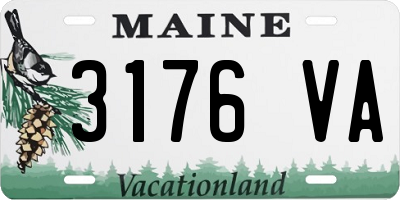 ME license plate 3176VA
