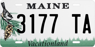 ME license plate 3177TA