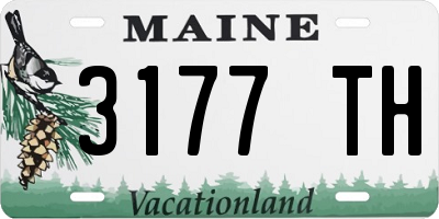 ME license plate 3177TH