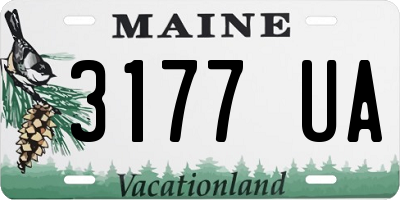 ME license plate 3177UA