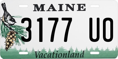 ME license plate 3177UO