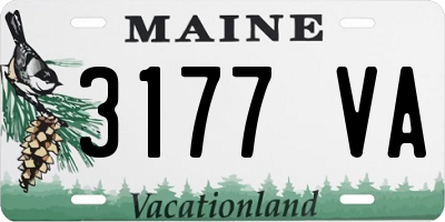 ME license plate 3177VA