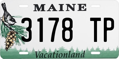 ME license plate 3178TP