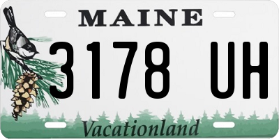 ME license plate 3178UH