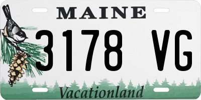 ME license plate 3178VG