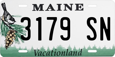 ME license plate 3179SN