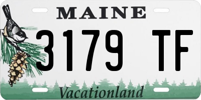ME license plate 3179TF